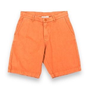 Gaviota Size 36R Terracotta Cotton/Linen Blend Shorts
